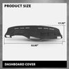 G-PLUS TPE Dashboard Molded Dash Cover Cap Compatible with BMW 318i 325e 325i 325is 1984 1985 1986 1987 1988 1989 1990 Black