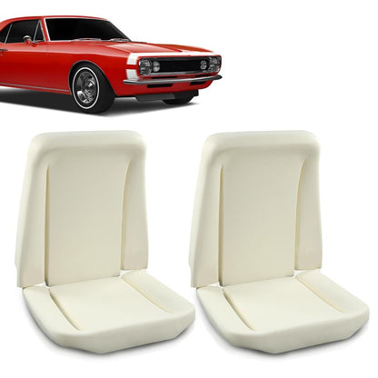 G-PLUS Front Bucket Seat Buns Foam Cushion Fit 1966-1967 Cutlass/1966-1970 Chevy&El Camino&Buick Skylark&GTO &Tempest/1966-1969 Impala/1968-1971 Nova/1966-1969 Pontiac Full Size MF102