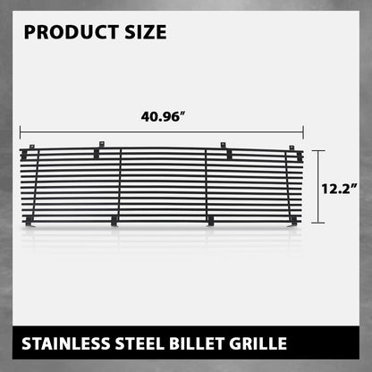 G-PLUS Billet Grille Compatible with Chevy Astro Van 1985-1994/Fit GMC Safari Van 1985-1994 C85103J Stainless Steel Black