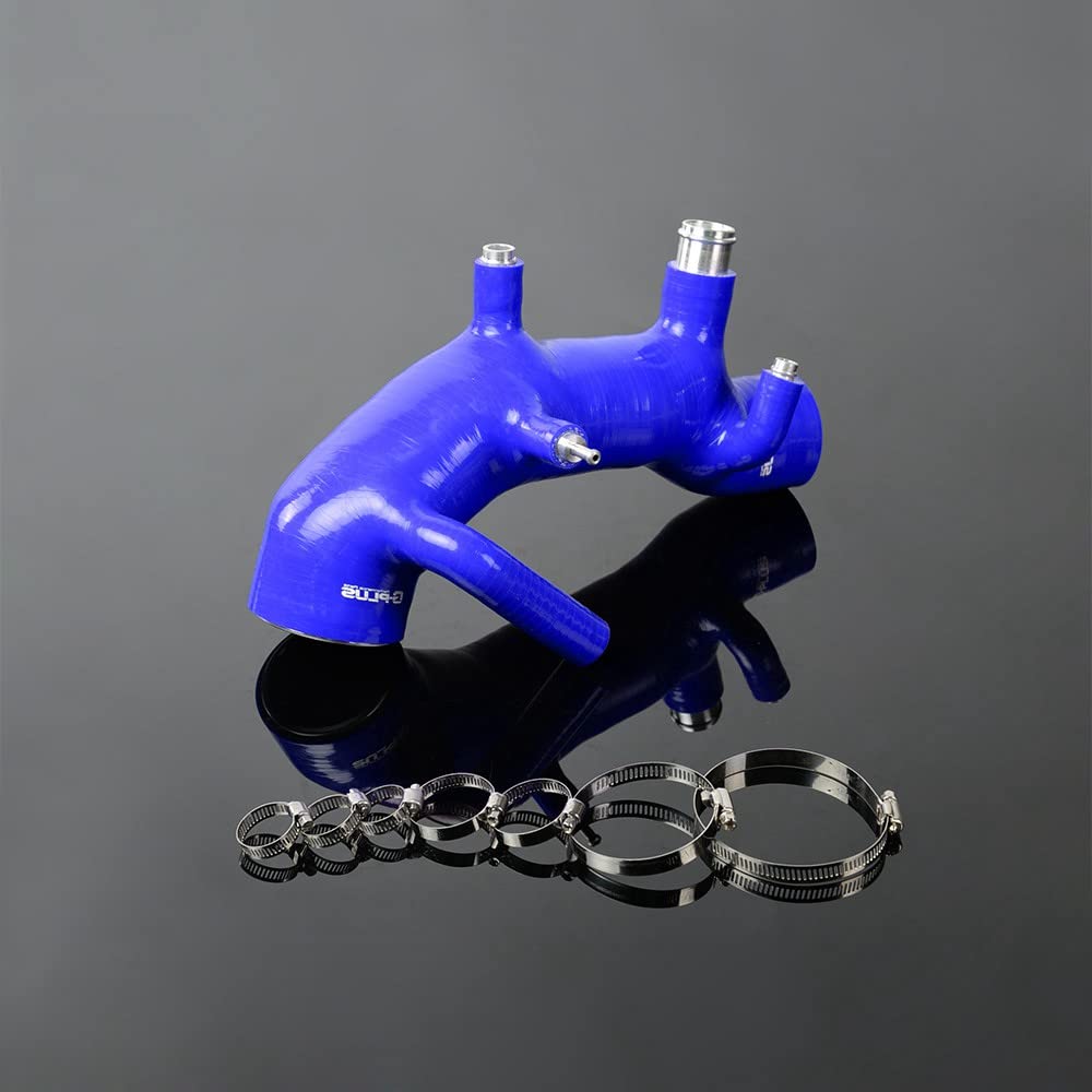 G-PLUS Silicone Turbo Intake Induction Compatible With Subaru Impreza GC8 EJ20 STI WRX 3 4,Blue