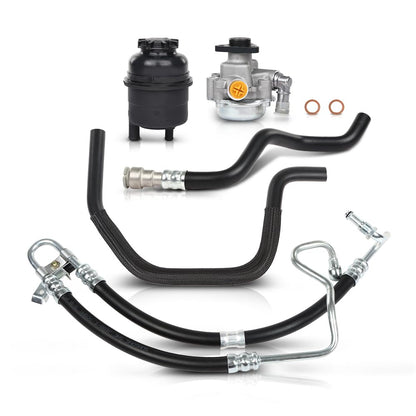 G-PLUS Power Steering Pump Kit Compatible with BMW E46 325Ci 325i 330Ci 330i 2000-2005, Fit LUK LF-20 (ID: LF 20) Power Steering Pumps Only