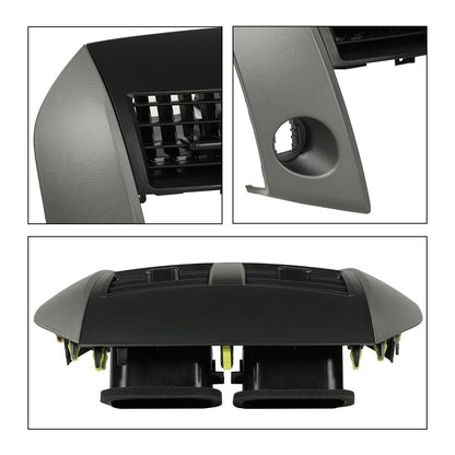 G-PLUS Center Dash A/C Heater Air Vent Cover Trim Bezel Switch Compatible with Toyota Rav4 2006-2012 Dashboard Air Vent Panel