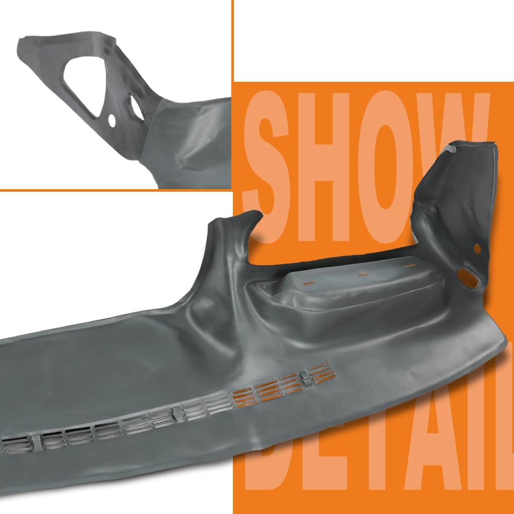 G-PLUS TPE Dashboard Dash Cover w/Pass Cupholder Compatible with Chevy Silverado Tahoe Suburban/GMC Sierra Yukon 1995-1996 Gray