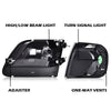 G-PLUS Headlights Fit Ford Expedition 1997-2002/Fit Ford F150 1998-2003/Fit F250 1997-1999 Left & Right Lamps Clear Lens Chrome HousingBumper Headlamps,faros delanteros