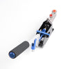G-PLUS Hydraulic Handbrake Universal Ebrake Fit for Drift Track Rally Racing Emergency Parking E-Brake Adjustable Pre-Load & Pin Locations Vertical Horizontal with Anti-Slip Sponge Handle Blue