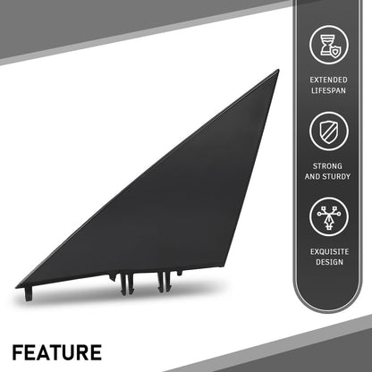 G-PLUS Front A-Pillar Triangular Cover Plate Left Compatible with Tesla Model 3 2017-2023 1130655 00 E, 1130655-00-E Gloss Black