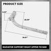 G-PLUS Right Upper Radiator Support Tie Bar, Compatible with Ford Explorer 2020-2022, L1MZ16138A