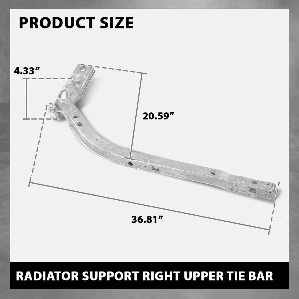 G-PLUS Right Upper Radiator Support Tie Bar, Compatible with Ford Explorer 2020-2022, L1MZ16138A