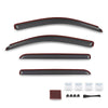 G-PLUS in-Channel Auto Vent Window Visor Compatible with Chevy Silverado/GMC Sierra 1500 2014-2018 Fit Chevy Silverado/GMC Sierra 2500 HD 3500 HD 2015-2019 Only Fit Crew Cab 194536 4PCS Smoky