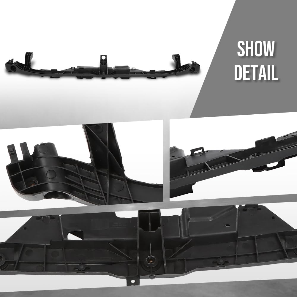G-PLUS Front Radiator Support Compatible with Porsche Cayenne All Engine 3.0L 3.6L 4.8L 2011 2012 2013 2014 2015 2016 2017 2018 95850593140 Black