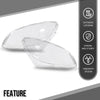 G-PLUS Headlight Lens Cover Compatible with Benz C-Class W204 C180 C200 C260 C280 C300 200K 180K 2008-2011 2048208761, 2048208861 Left & Right Front Headlamp Lens Cover Clear