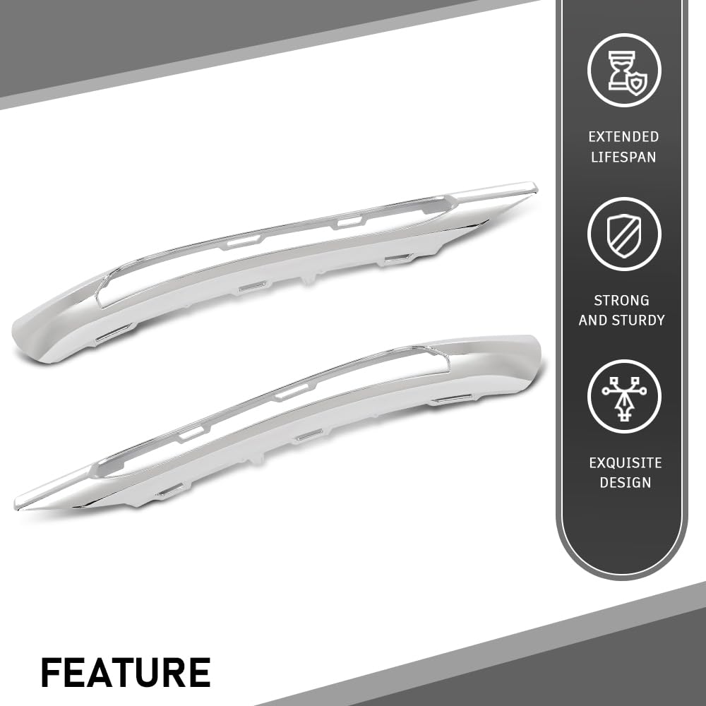 G-PLUS Front Bumper Trim Set Left & Right Compatible with Benz C250 C300 C350 4Matic & Base 2012-2015 2048853074