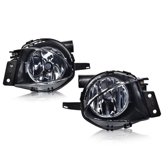 GPLUS Bumper Fog Lights W/bulb Compatible With 2006-2008 BMW E90 325i 328i 330i 335i, Driver & Passenger Side Bumper Mounted Fog Lamps (Smoky lens) neblineros para autos delantero faros antiniebla