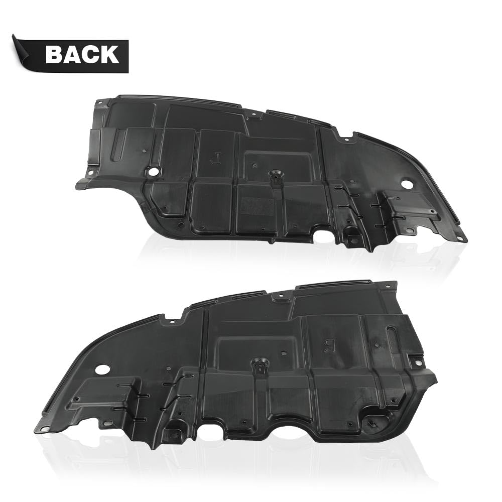 G-PLUS Engine Splash Shield Under Cover Left and Right Side Compatible with 2007-2012 ES350 Base 6 Cyl 3.5L 5144133120 5144233120 LX1228105 LX1228106