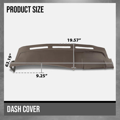 G-PLUS TPE Dash Cover Compatible with Cadillac Escalade ESV EXT 2003-2006 Brown