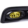 G-PLUS Bumper Driving Fog Lights Compatible with Honda Civic Sedan 4-door 2013-2015 Yellow Driver/Passenger Lamps with Switch/Bulbs Kit One Pair