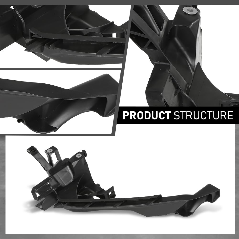 G-PLUS Pair Front Headlight Brackets, Compatible with Audi Q5 SQ5 2018 2019 2020, Headlamp Support Left Driver & Right Passenger Side 2PCS, 80A805608, 80A805607
