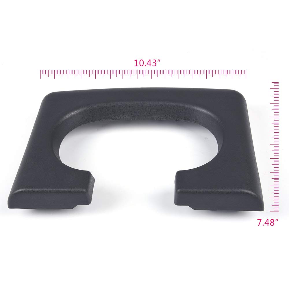 G-PLUS Center Console Cup Holder Pad Replacement Dark Grey Compatible with Ford F150 2004-2014