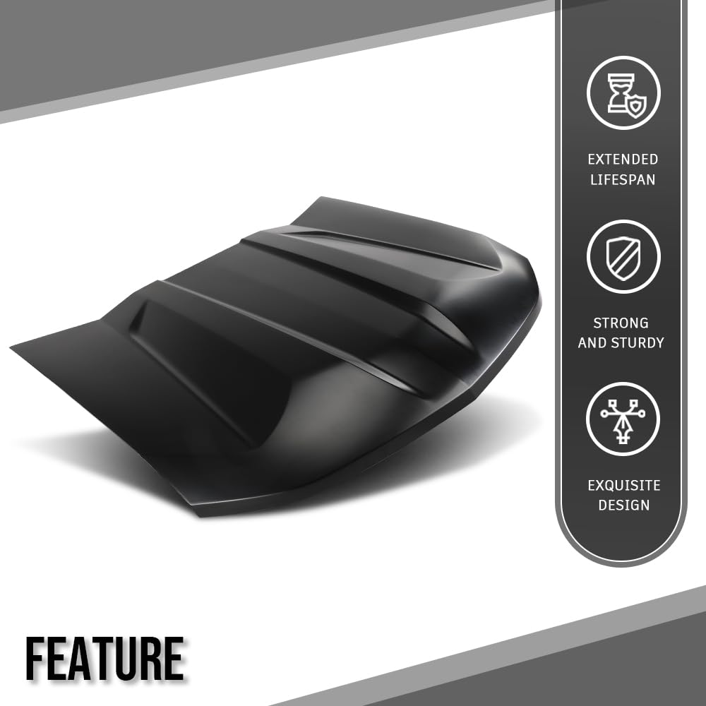 G-PLUS Front Hood Compatible with Chevy Colorado Z71 2023-2024 Black