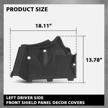 G-PLUS Front Left Underbody Splash Shield Guard Cover, Compatible with Audi A6 S6 A7 2011-2017/ A6 Allroad 2013-2017, 4G0825201, 4G0825201B