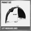 G-PLUS Rear Left Driver Side Fender Liner Compatible with Tesla Model X 2016-2020 1034247-00-I, 103424700I Black