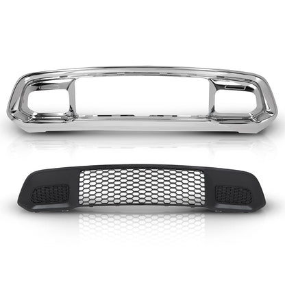 G-PLUS Front Lower Grille & Bumper Grill Bezel Chrome Compatible with Jeep Grand Cherokee 2017-2022 5ZM53SZ0AA