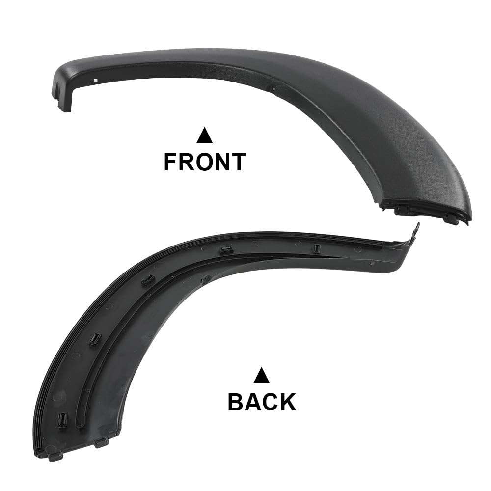 G-PLUS Left Rear Molding Wheel Fender Trim Fender Flare Textured Compatible with Dodge Ram Promaster 2019-2022
