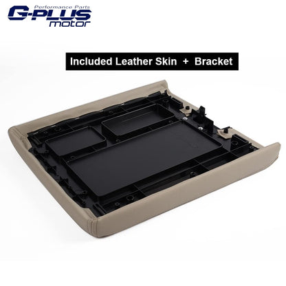 G-PLUS Leather Console Lid Armrest Cover With the Latch Compatible with 2007-2013 Chevy GMC OEM GM Part 20864154