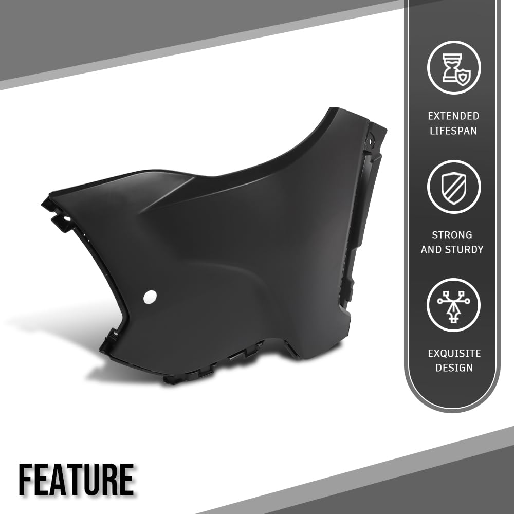 G-PLUS Front LH Side Bumper Cover Compatible with Toyota Corolla Cross 2022 2023 2024 2025 Fit XLE Models with Park Assist Only Black