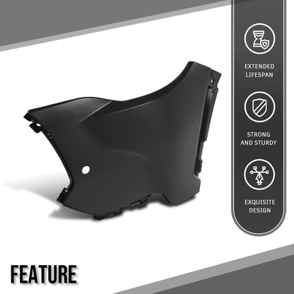 G-PLUS Front LH Side Bumper Cover Compatible with Toyota Corolla Cross 2022 2023 2024 2025 Fit XLE Models with Park Assist Only Black