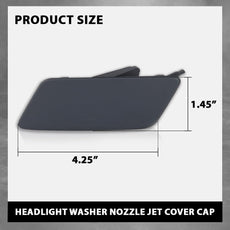 G-PLUS Headlight Washer Nozzle Cover for Land Rover Discovery Sport 2015-2019 Side View