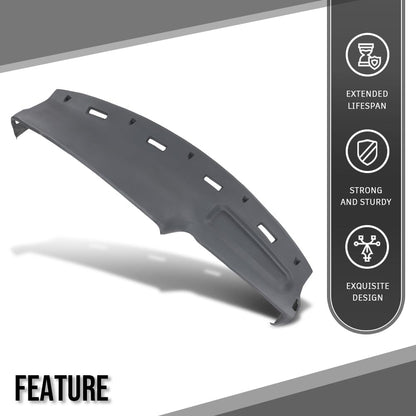G-PLUS TPE Dash Cover Dashboard Compatible with Dodge Ram 1500 2500 3500 Truck 1994-1997 Gray