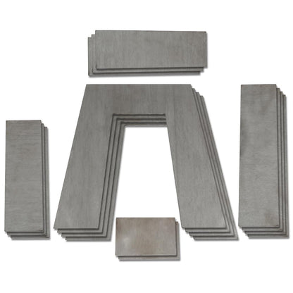 G-PLUS Weld on Lowering Truck Under Bed Frame 10" Tall Step C Notch Kit 3" Wide Silver