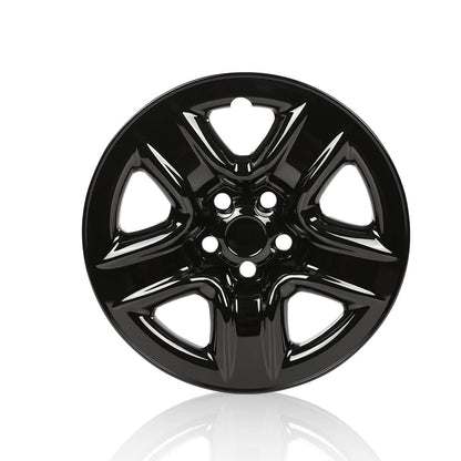G-PLUS Wheel Skins Hub Caps Full Rim Covers 17" Compatible with 2006-2012 Toyota RAV4,Auto Tire Replacement Exterior Chrome Wheels Cap Cover with 5 Spoke Black (1PC)