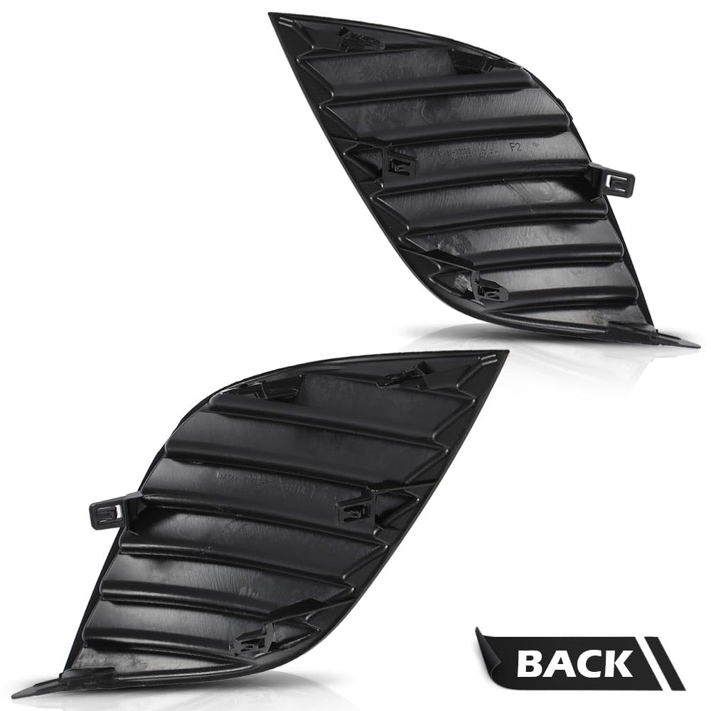 G-PLUS Front Bumper Fog Light Cover Bezel Driver and Passenger Side Compatible with Toyota Camry SE XSE 2018–2020 Fog Lamp Covers 8148106180 8148106170 TO1039211 TO1039210