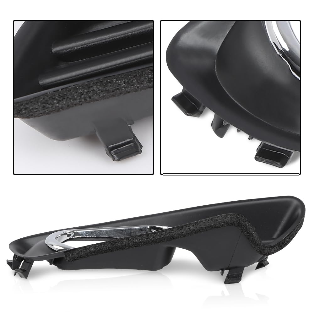 G-PLUS Black Front Bumper Fog Lights Covers Trim 2Pcs Compatible with Toyota Camry XLE 2007 2008 2009 5212706040, 5212806040, TO2598101, TO2599101 Fog Lamp Accessories Black