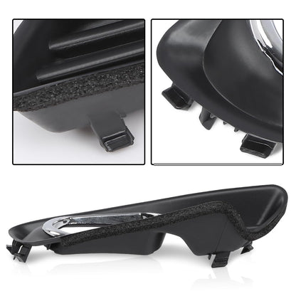G-PLUS Black Front Bumper Fog Lights Covers Trim 2Pcs Compatible with Toyota Camry XLE 2007 2008 2009 5212706040, 5212806040, TO2598101, TO2599101 Fog Lamp Accessories Black