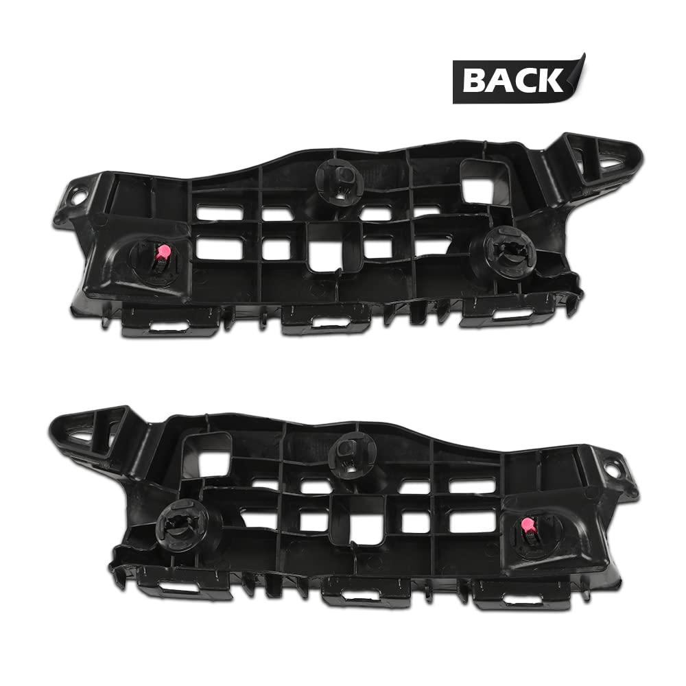 G-PLUS Front Bumper Bracket Stay Set Compatible with 2013-2018 ES350 ES300h 5214606020 5214506020 LX1032109 LX1033109 Left Driver and Right Passenger Side Front Bumper Cover Retainer