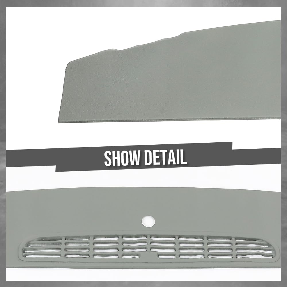 G-PLUS TPE Dash Cover Dashbaord Compatible with Chevy Tahoe Avalanche Suburban & GMC Yukon/XL/Denal & Cadillac Escalade 2007-2014 Fit Chevy Silverado GMC Sierra 2007-2013 Gray