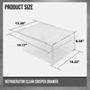 G-PLUS Upper Crisper Pan Drawer Compatible with Frigidaire Refrigerator Models FRS6LR5EB6 240351005, 240351062 Clear