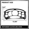 G-PLUS Instrument Cluster Lens Cover Compatible with Chevy Tahoe Silverado 1500 GMC Yukon Sierra 1999 2000 2001 2002 16227347 Black