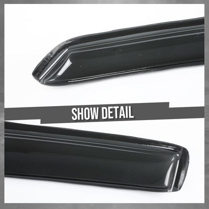 G-PLUS in-Channel Auto Vent Window Visor 4PCS Compatible with Honda Ridgeline 2017-2025 in-Channel Rain Guards Smoke