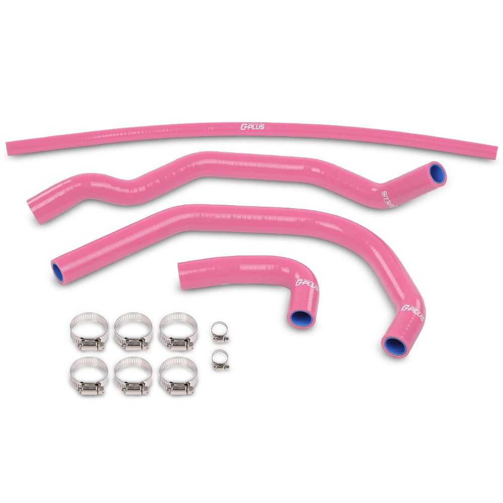 G-PLUS Silicone Radiator Hose Kit Compatible with Yamaha Banshee 350 YFZ350 1987-2006 Pink