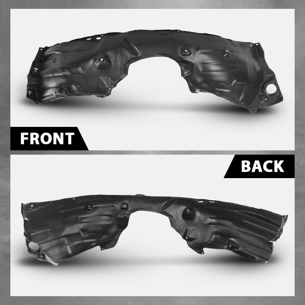 G-PLUS Front Right Side Fender Inner Liner Compatible with Toyota Camry 2018-2020 Black 5387506280