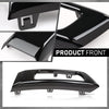 G-PLUS Pair Front Fog Light Lamp Trim Bezel Black Compatible with Land Rover Range Rover Sport Without SVR 2014-2017