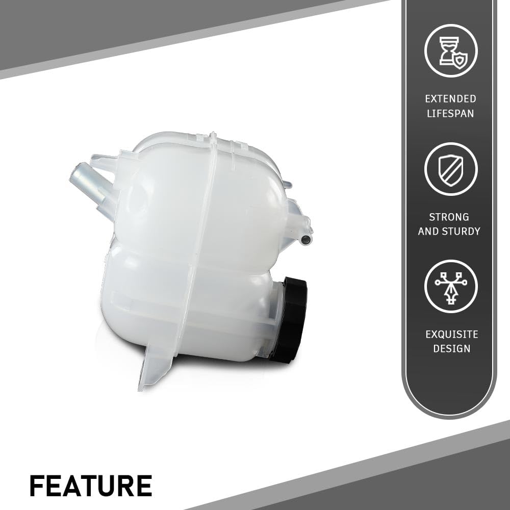 G-PLUS Coolant Reservoir Radiator Expansion Tank Compatible with Chrysler 200 (submodel: C, Limited, LX, S) 2015-2017,Compatible with Jeep Cherokee 2014-2018 68102155AD-PFM, CH3014161