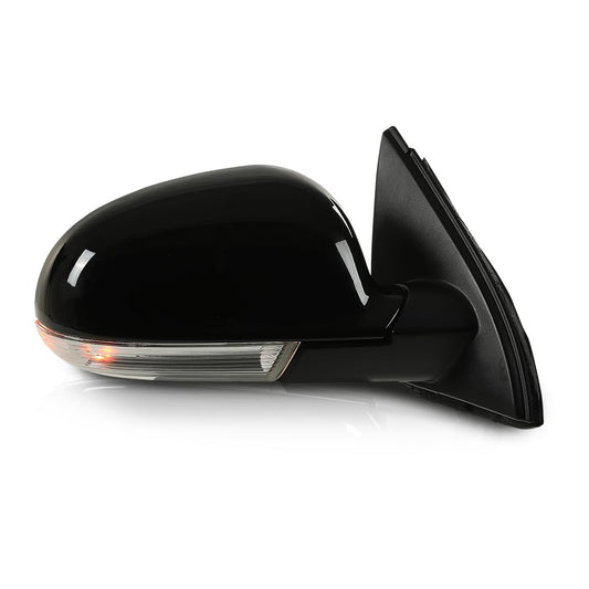 G-PLUS Mirror Power Heated Turn Signal Puddle Light Right Passenger Side Compatible with Volkswagen Jetta 2005-2010 VW1321123 1K1857508BH9B9