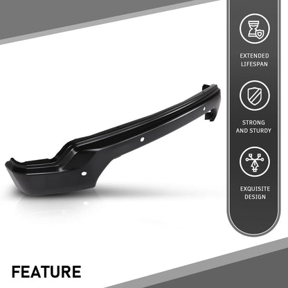 G-PLUS Front Bumper Face Bar Compatible with GMC Sierra 1500 2019-2021,Fit for Models with Park Assist Only, NOT Fit for Base Models Black