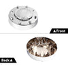 G-PLUS Chrome Front Wheel Center Caps Compatible with Dodge Ram 3500 1-Ton Dually Truck 2011-2016 1 Pair Hubcap Wheel Cover