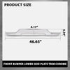 G-PLUS Front Bumper Lower Skid Plate Trim Chrome Fit Chevy Silverado 1500 2016 2017 2018, Fit Chevy Silverado 1500 LD 2019, GM1044128, 23243083, Silver